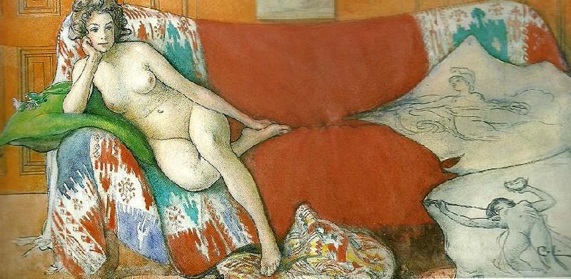 Carl Larsson vila Spain oil painting art